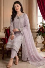 AANGAN PREMIUM EMBROIDERED CHIKAN-KARI