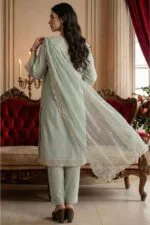 AANGAN PREMIUM EMBROIDERED CHIKAN-KARI