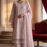 AANGAN PREMIUM EMBROIDERED CHIKAN-KARI