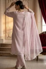 AANGAN PREMIUM EMBROIDERED CHIKAN-KARI