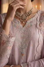 AANGAN PREMIUM EMBROIDERED CHIKAN-KARI