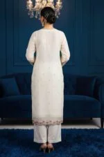 BISMA LUXURY CHIFFON 3-Piece Embroidered Suit