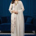 BISMA LUXURY CHIFFON 3-Piece Embroidered Suit