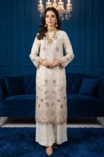 BISMA LUXURY CHIFFON 3-Piece Embroidered Suit