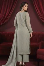 BISMA LUXURY CHIFFON 3-Piece Embroidered Suit