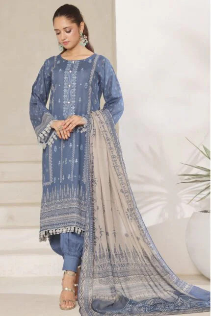 ELMIRA | 3 PC Unstitch Luxury Embroidered