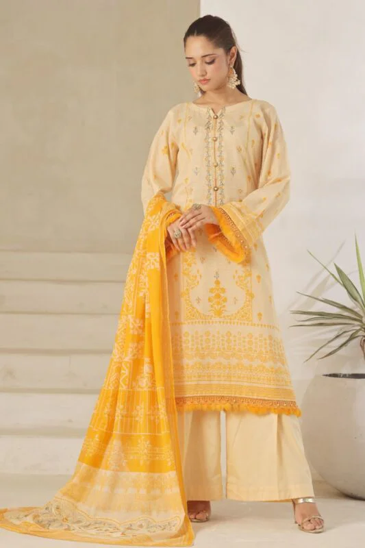 ELMIRA | 3 PC Unstitch Luxury Embroidered