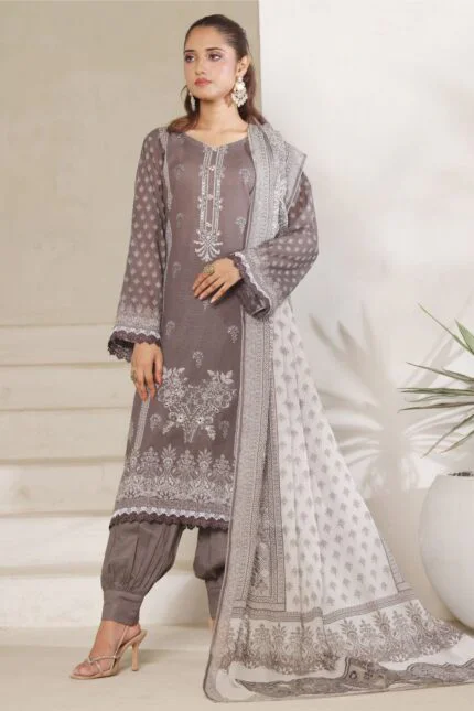 ELMIRA | 3 PC Unstitch Luxury Embroidered