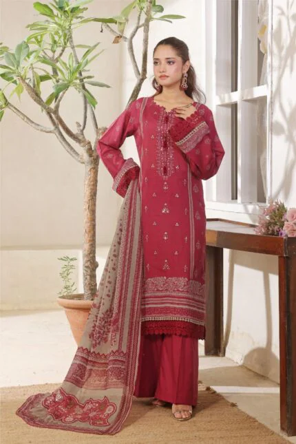 ELMIRA | 3 PC Unstitch Luxury Embroidered