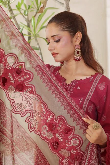 ELMIRA | 3 PC Unstitch Luxury Embroidered