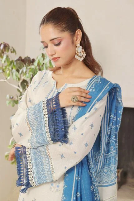 ELMIRA | 3 PC Unstitch Luxury Embroidered