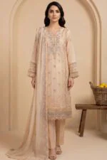 JHOMROO | Luxury Embroidered Chiffon | Stitched 3-PC
