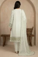 JHOMROO, Luxury Chiffon, Stitched 3 Piece, Hand Embroidered, Festive Wear, Pakistani Formal Wear.