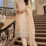 JIYA Stitched Sheesha Silk Embroidered Suit with Handwork.
