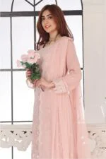 Mahpara Luxury Embroidered Chiffon Suit