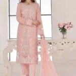 Mahpara Luxury Embroidered Chiffon Suit