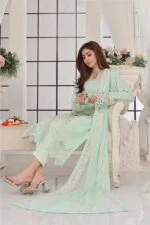 Mahpara Luxury Embroidered Chiffon Suit