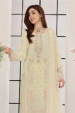 Mahpara Luxury Embroidered Chiffon Suit
