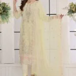 Mahpara Luxury Embroidered Chiffon Suit
