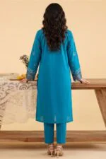 NEESHEY LUXURY SLUB LAWN UNSTITCHED 3PC SUIT