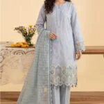 NEESHEY LUXURY SLUB LAWN UNSTITCHED 3PC SUIT