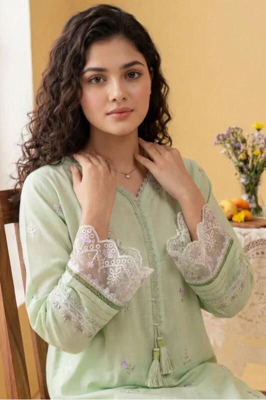 NEESHEY LUXURY SLUB LAWN UNSTITCHED 3PC SUIT