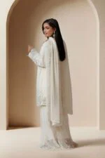 RANGOON Luxury Chiffon Gharara Stitched 3-Piece Suit