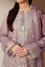 RANGOON Luxury Chiffon Gharara Stitched 3-Piece Suit