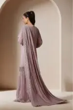 RANGOON Luxury Chiffon Gharara Stitched 3-Piece Suit