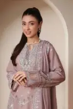 RANGOON Luxury Chiffon Gharara Stitched 3-Piece Suit