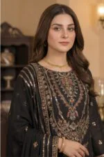 SALLY LUXURY RAW SILK EMBROIDERED SUIT