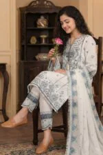 SALLY LUXURY RAW SILK EMBROIDERED SUIT