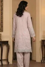 SALLY LUXURY RAW SILK EMBROIDERED SUIT