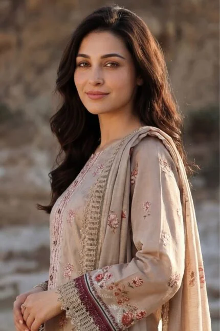 SASSI LUXURY LAWN 3-Piece Embroidered Digital Printed Suit