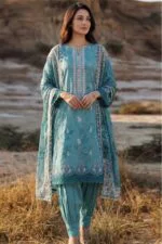 SASSI LUXURY LAWN 3-Piece Embroidered Digital Printed Suit