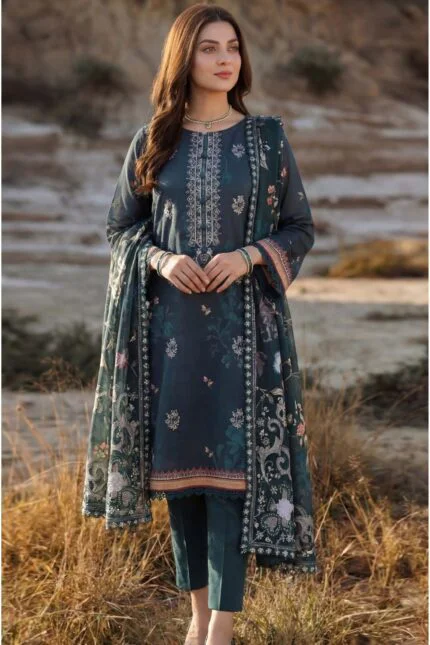 SASSI LUXURY LAWN 3-Piece Embroidered Digital Printed Suit