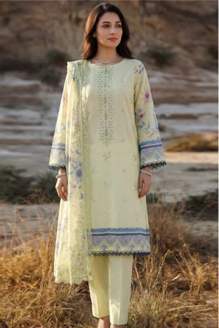 SASSI LUXURY LAWN 3-Piece Embroidered Digital Printed Suit