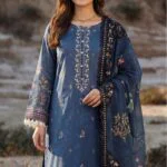 SASSI LUXURY LAWN 3-Piece Embroidered Digital Printed Suit