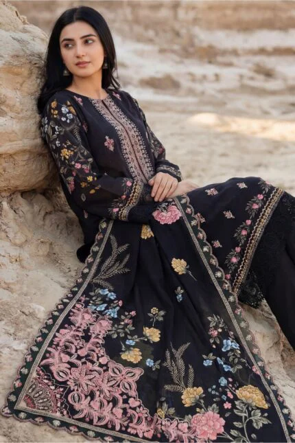 SASSI LUXURY LAWN 3-Piece Embroidered Digital Printed Suit