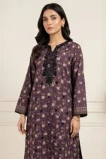 ANDAZ PREMIUM UNSTITCHED EMBROIDERED CUT DANA LAWN SUIT