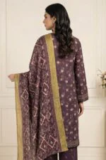ANDAZ PREMIUM UNSTITCHED EMBROIDERED CUT DANA LAWN SUIT