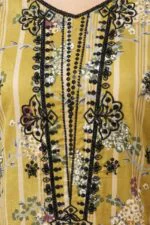 ANDAZ PREMIUM UNSTITCHED EMBROIDERED CUT DANA LAWN SUIT