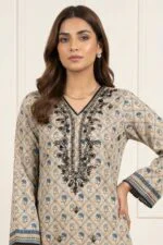 ANDAZ PREMIUM UNSTITCHED EMBROIDERED CUT DANA LAWN SUIT