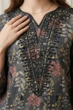 ANDAZ PREMIUM UNSTITCHED EMBROIDERED CUT DANA LAWN SUIT