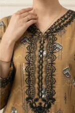 ANDAZ PREMIUM UNSTITCHED EMBROIDERED CUT DANA LAWN SUIT