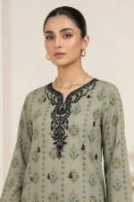 ANDAZ PREMIUM UNSTITCHED EMBROIDERED CUT DANA LAWN SUIT