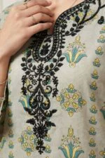 ANDAZ PREMIUM UNSTITCHED EMBROIDERED CUT DANA LAWN SUIT