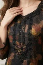 ANDAZ PREMIUM UNSTITCHED EMBROIDERED CUT DANA LAWN SUIT