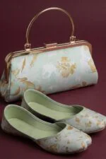 Luxury Embroidered Organza Suit EVA Collection with Clutch and Khosa