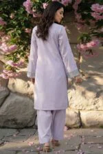 FARMAISH LUXURY SEMI-STITCHED EMBROIDERED CHICKEN KARI LAWN SUIT